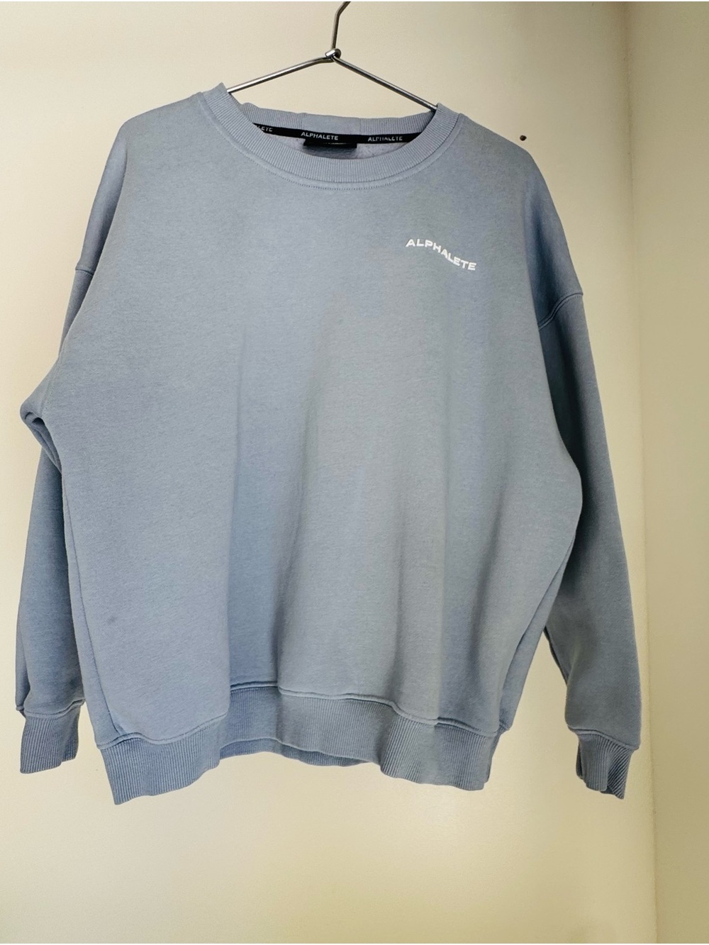 Alphalete Crewneck Sweatshirt in Dusty Blue Gray